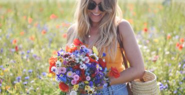 plukke blomster